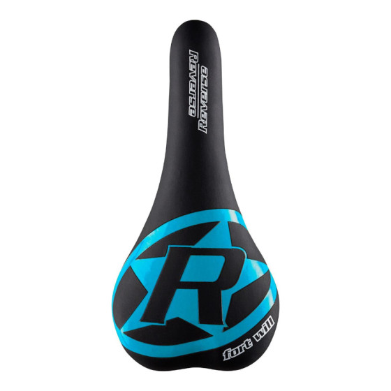 Sedlo MTB - Reverse Fort Will Style - Black / Light blue