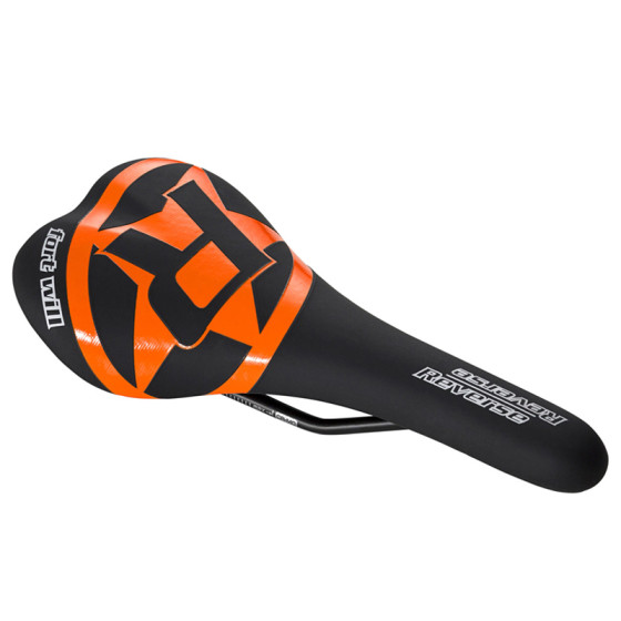 Sedlo MTB - Reverse Fort Will Style - Black / Orange
