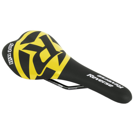 Sedlo MTB - Reverse Fort Will Style - Black / Yellow