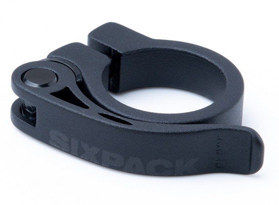 Sedlová objímka Sixpack Menace 31,8 mm černá mat