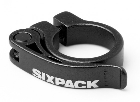 Sedlová objímka Sixpack Menace 31,8 mm černá