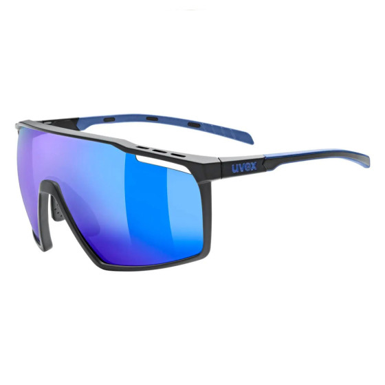 Sluneční brýle - UVEX Mtn Perform - Black Blue Matt / Mirror Blue