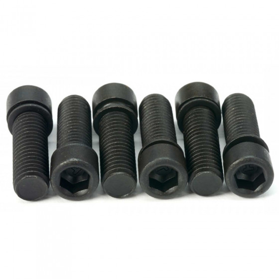 Šrouby do představce - MISSION Solid Stem Bolts - Black