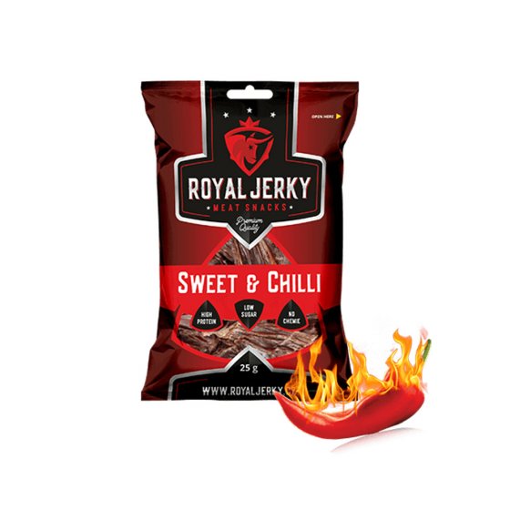 Sušené maso - ROYAL JERKY hovězí - Sweet & Chilli