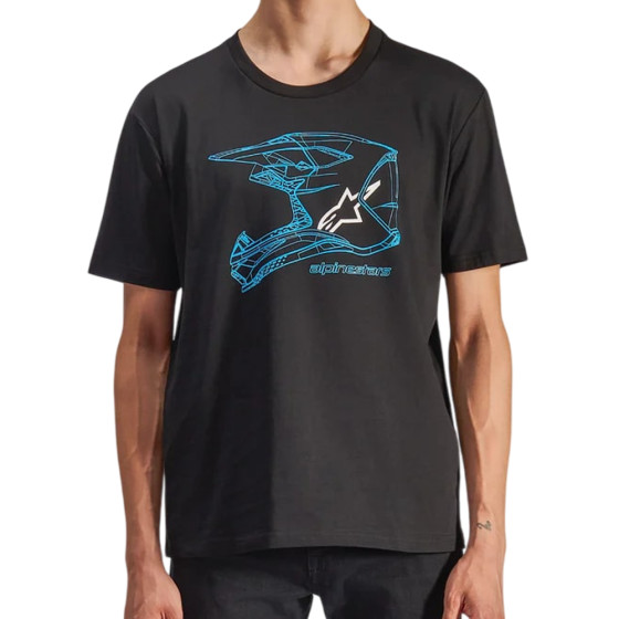 Triko - ALPINESTARS MX Helmet CSF 2025 - Black / Blue