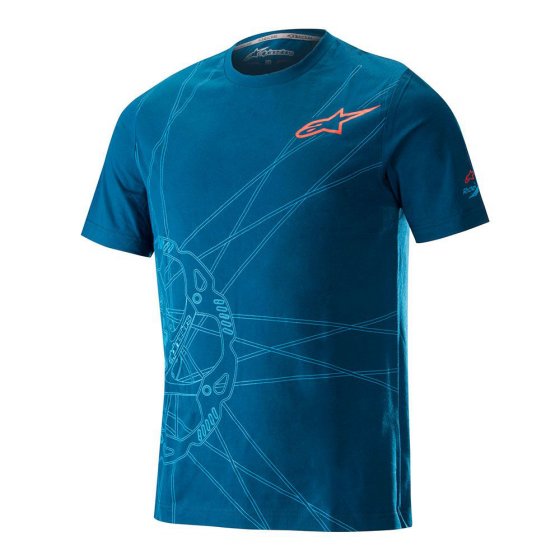 Triko - ALPINESTARS Spokes Tee 2018 - modrá