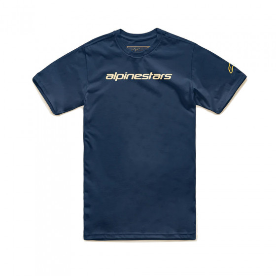 Triko - ALPINESTARS Wordmark Tee - Navy / Stone