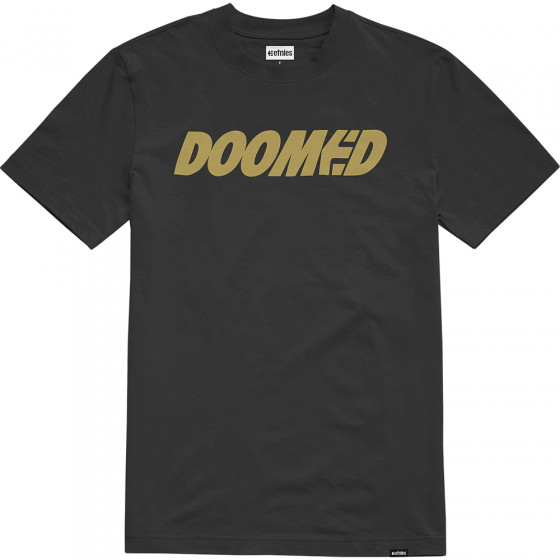 Triko - ETNIES Doomed Tee- Black