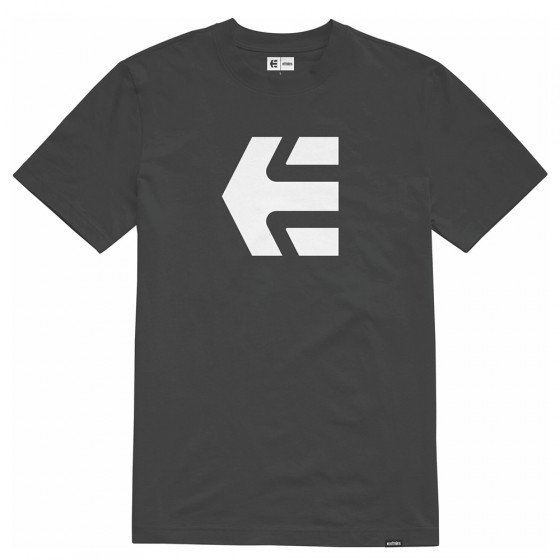 Triko - ETNIES Icon Tee - Black/White