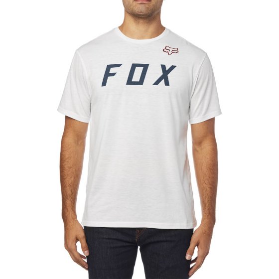 Triko - FOX Grizzled SS Tech Tee 2018 - bílá