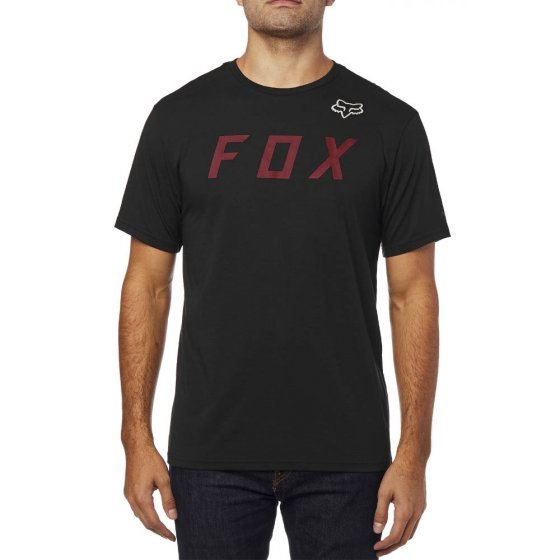 Triko - FOX Grizzled SS Tech Tee 2018 - Black