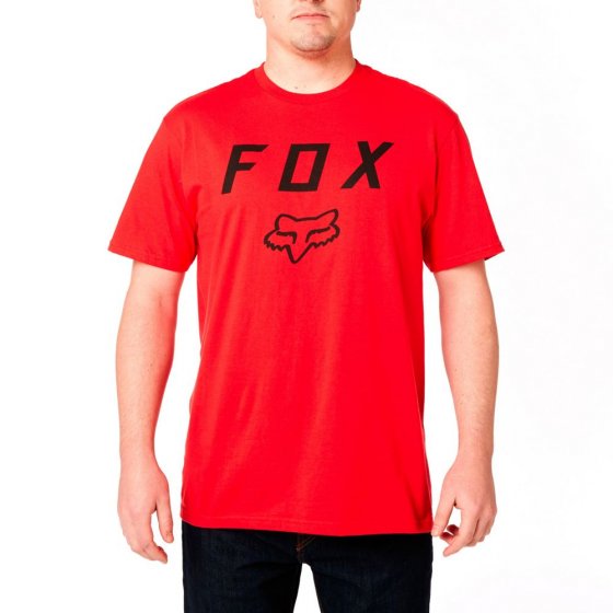 Triko - FOX Legacy Fox Moth Ss Tee 2019 - Dark Red