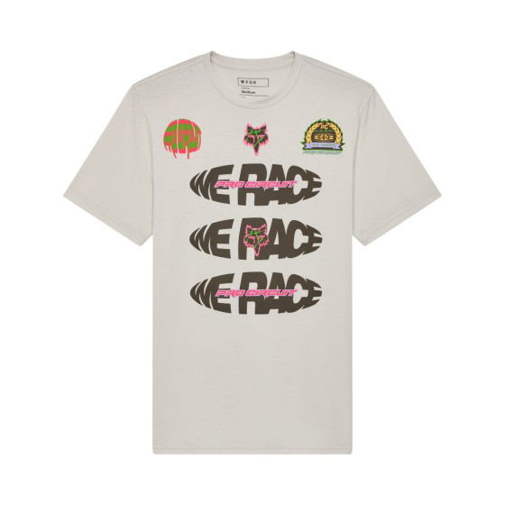 Triko - FOX Pro Circuit Ss Tee 2025 - Light Grey