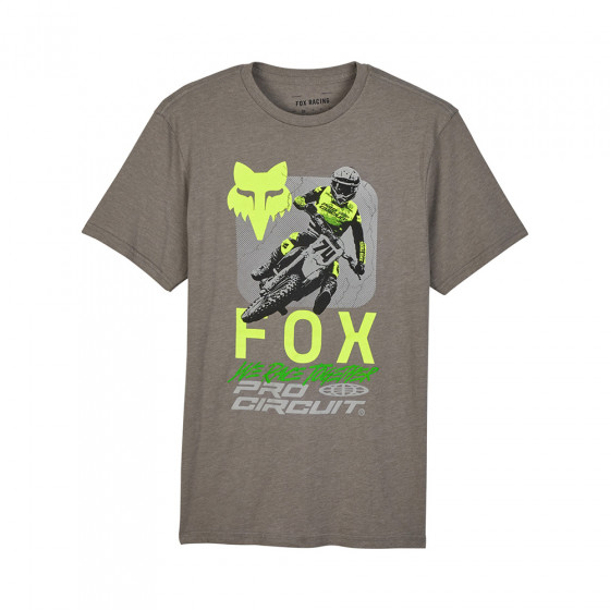 Triko - FOX x Pro Circuit Ss Prem Tee 2024 - Heather Graphite Grey