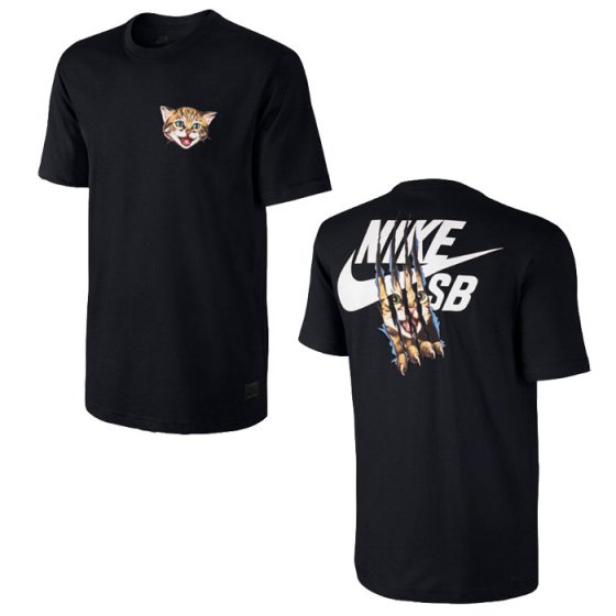 Triko - NIKE SB Dri-Fit Cat Scratch 2014 - černá