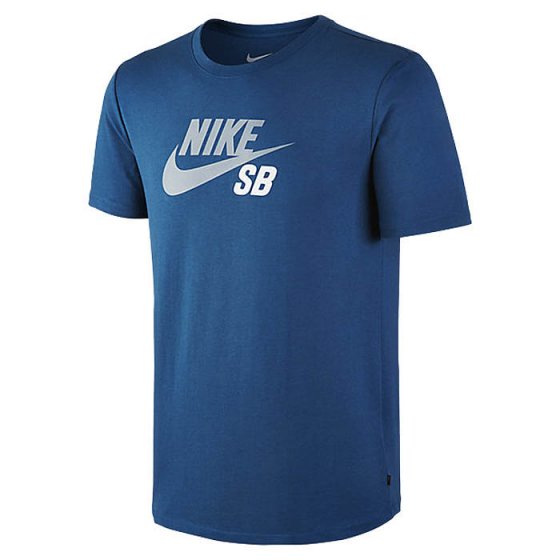 Triko - NIKE SB Dri-Fit Icon Logo 2015 - modrá