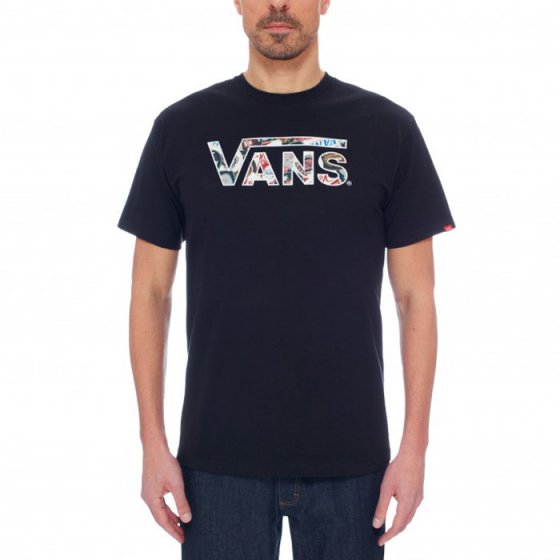 Triko - VANS Classic Logo Tee 2016 - Black / Beer