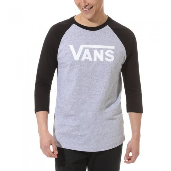 Triko - VANS Classic Raglan - Grey/Black