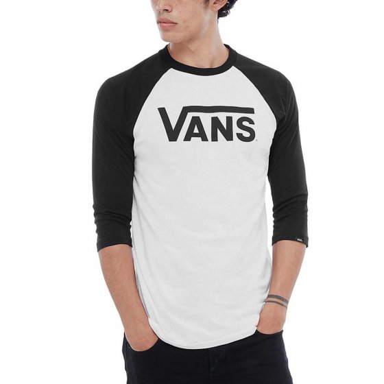 Triko - VANS Classic Raglan - White/Black