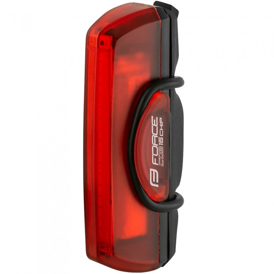 Zadní blikačka - FORCE COB 29lm 16x led USB - černá