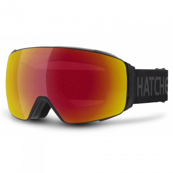 Zimní brýle - HATCHEY Snipe - Black / Grey Full Revo Black Red