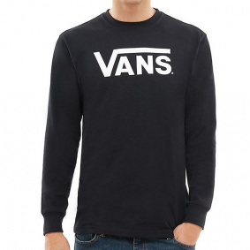 Triko - VANS Classic LS - Black/White