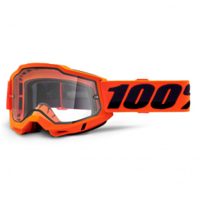 Brýle - 100% Accuri 2 Enduro Moto (dvojité čiré sklo) - Orange