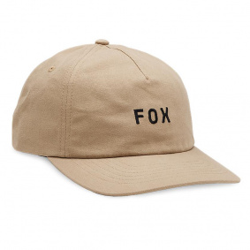Čepice - FOX Wordmark Adjustable Hat - Taupe
