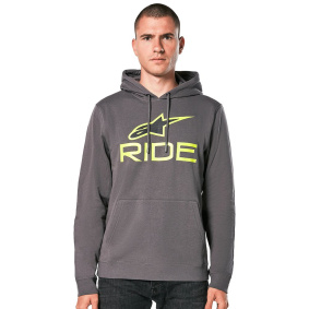 Mikina - ALPINESTARS Ride 4.0 Hoodie 2024 - Charcoal / Lime / Black