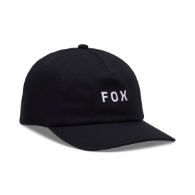 Čepice - FOX Wordmark Adjustable Hat 2025 - Black / White