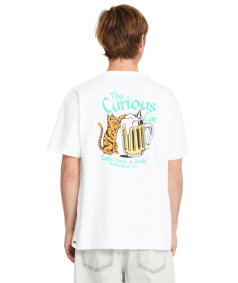 Triko - VOLCOM Curious Cat Sst 2025 - White