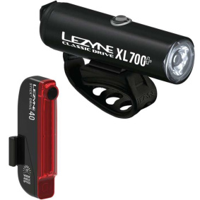 Sada světel - LEZYNE Classic Drive XL 700+ / Stick+ drive set - Black