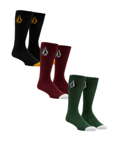 Ponožky - Volcom Full Stone Sock 3-Pack - Mix