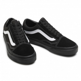 Boty - VANS Old Skool - Black/Black/White 