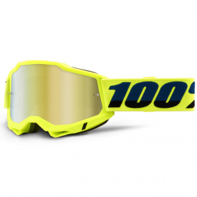 Brýle - 100% Accuri 2 - Fluo Yellow (zrcadlové sklo)