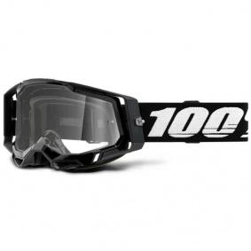Brýle - 100% Racecraft 2 - Black (čiré sklo)