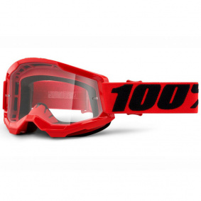 Brýle - 100% Strata 2 (čiré sklo) - Červená