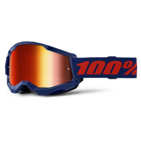 Brýle - 100% Strata 2 Navy - Mirror red Lens