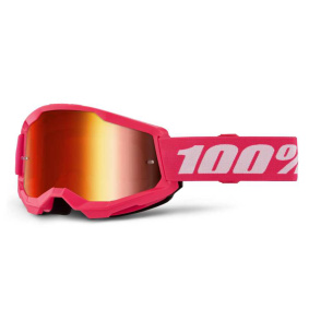 Brýle - 100% Strata 2 Pink - Mirror red Lens