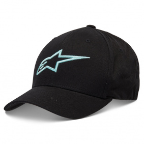 Čepice - ALPINESTARS Ageless Curve Hat - Black / LT Aqua