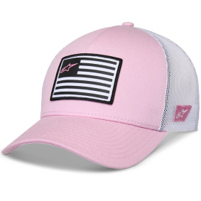 Čepice - ALPINESTARS Flag Snapback Hat - Pink / White