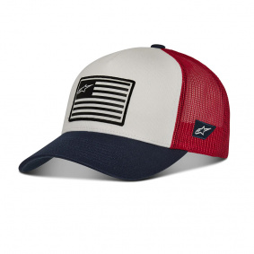 Čepice - ALPINESTARS Flag Snapback Hat -  White / Navy / Red
