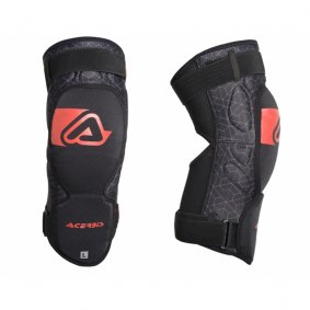 Chrániče kolen - ACERBIS Soft Knee Guards - černá/červená