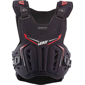 Chráničová vesta - LEATT Chest Protector 3DF Air Fit Vest - Black/Red