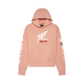 Dámská mikina - FOX x Honda Oversized Po Hoodie 2025 - Pale Pink