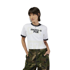 Dámské triko - FOX Womens Circa 74 Ringer Tee 2025 - White