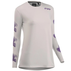 Dámský dres - NORTHWAVE Xtrail Ls - Light Grey / Dark Purple