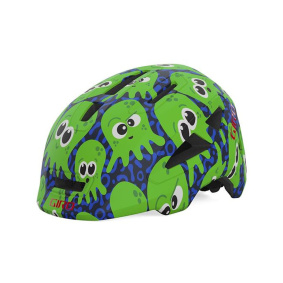 Dětská přilba MTB - GIRO Scamp II - Mat Midnight / Green Inked