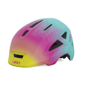 Dětská přilba MTB - GIRO Scamp II - Mat Teal / Pink Towers
