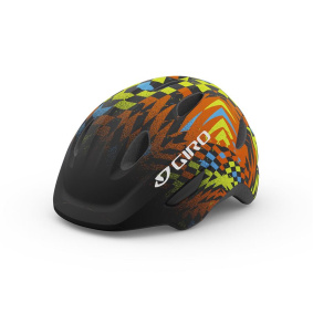 Dětská přilba MTB - GIRO Scamp - Mat Black Check Fade